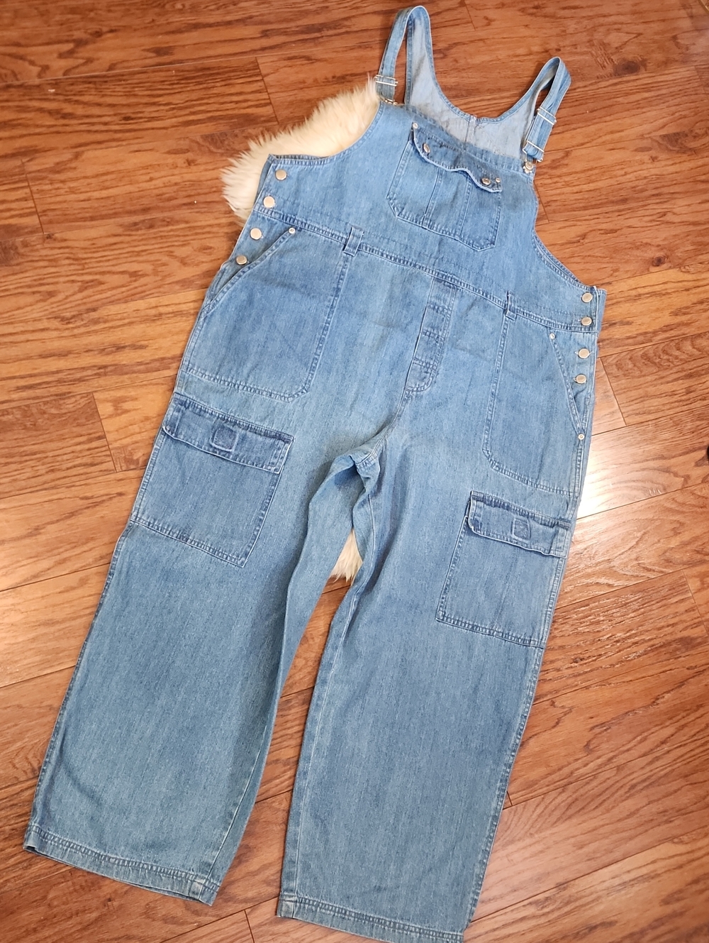 Venezia Lane Bryant Vintage Plus Blue Denim Womens Overalls